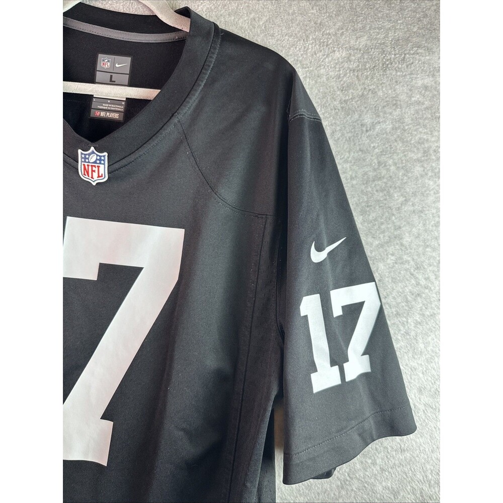 Las Vegas Raiders Jersey Large Black NFL Football Davante Adams 17 On Field Nike - Picture 3 of 11